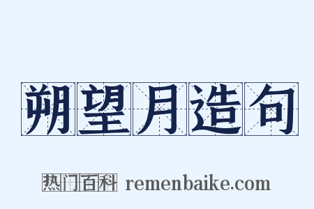 朔望月造句是什么意思的图片